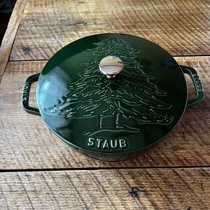 Retired Staub Pine Tree Dutch Oven